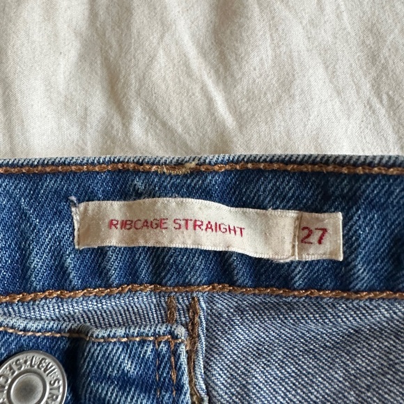 Women’s Levi’s Ribcage Straight size 27 blank tab - Picture 3 of 8